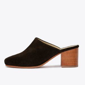 LIKE NEW Nisolo Paloma Mule Dark Olive Sz 8.5